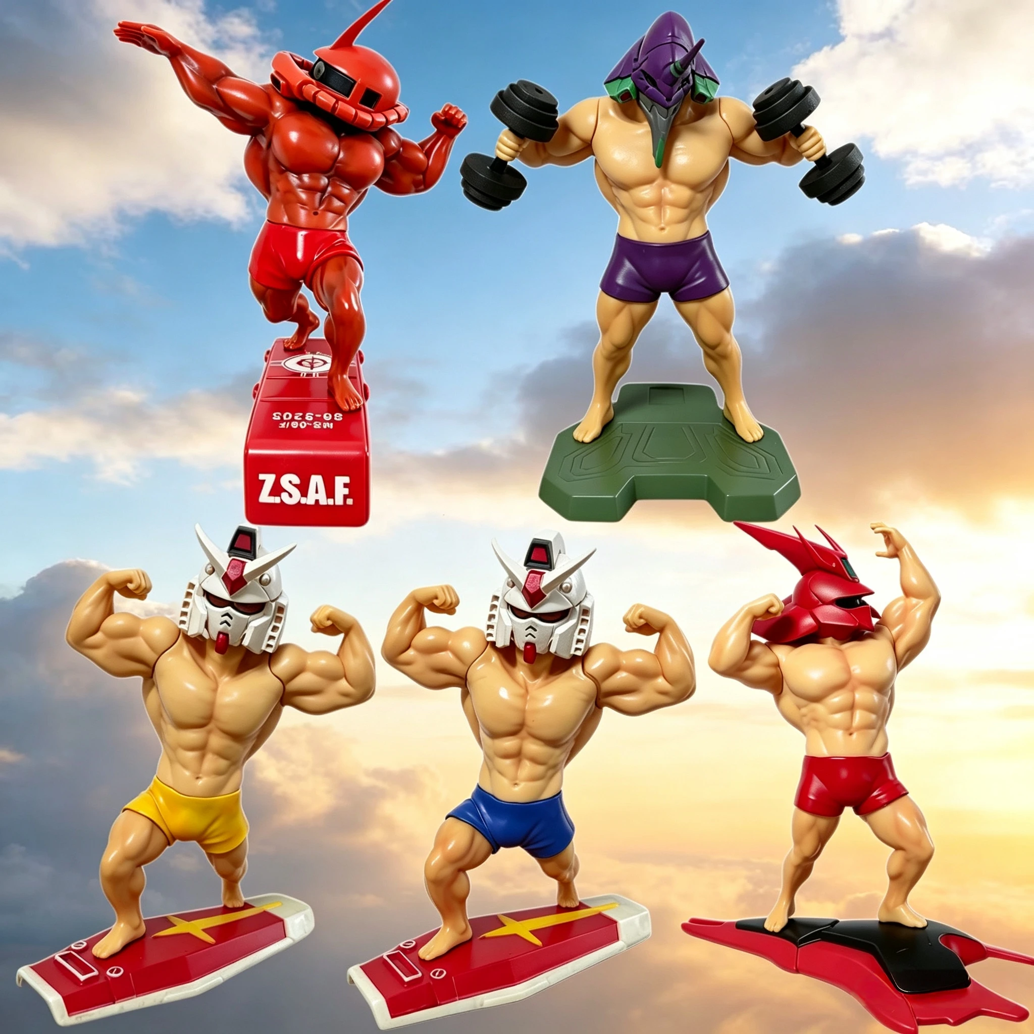 18cm/7in Muscle Figure Fitness Muscular
