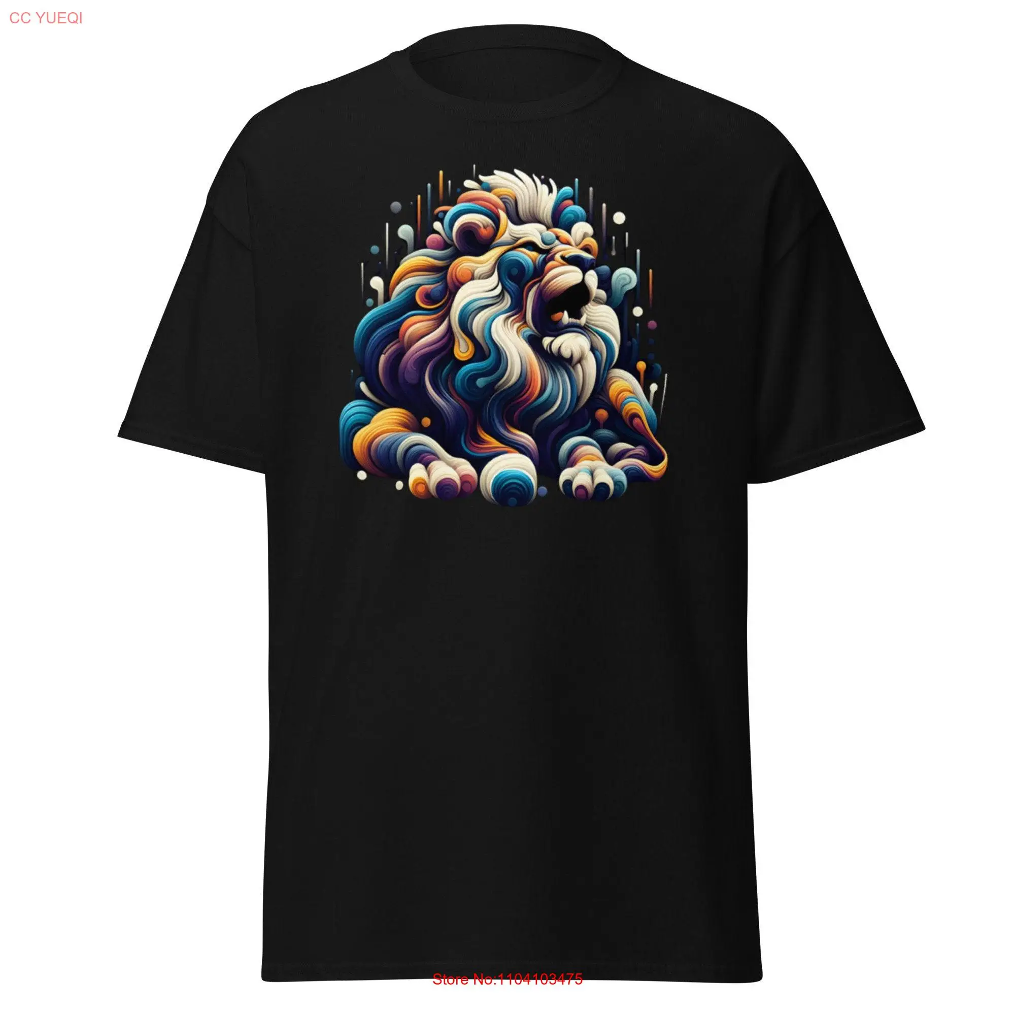 Abstract Roaring Lion Men's classic tee long or short sleeves