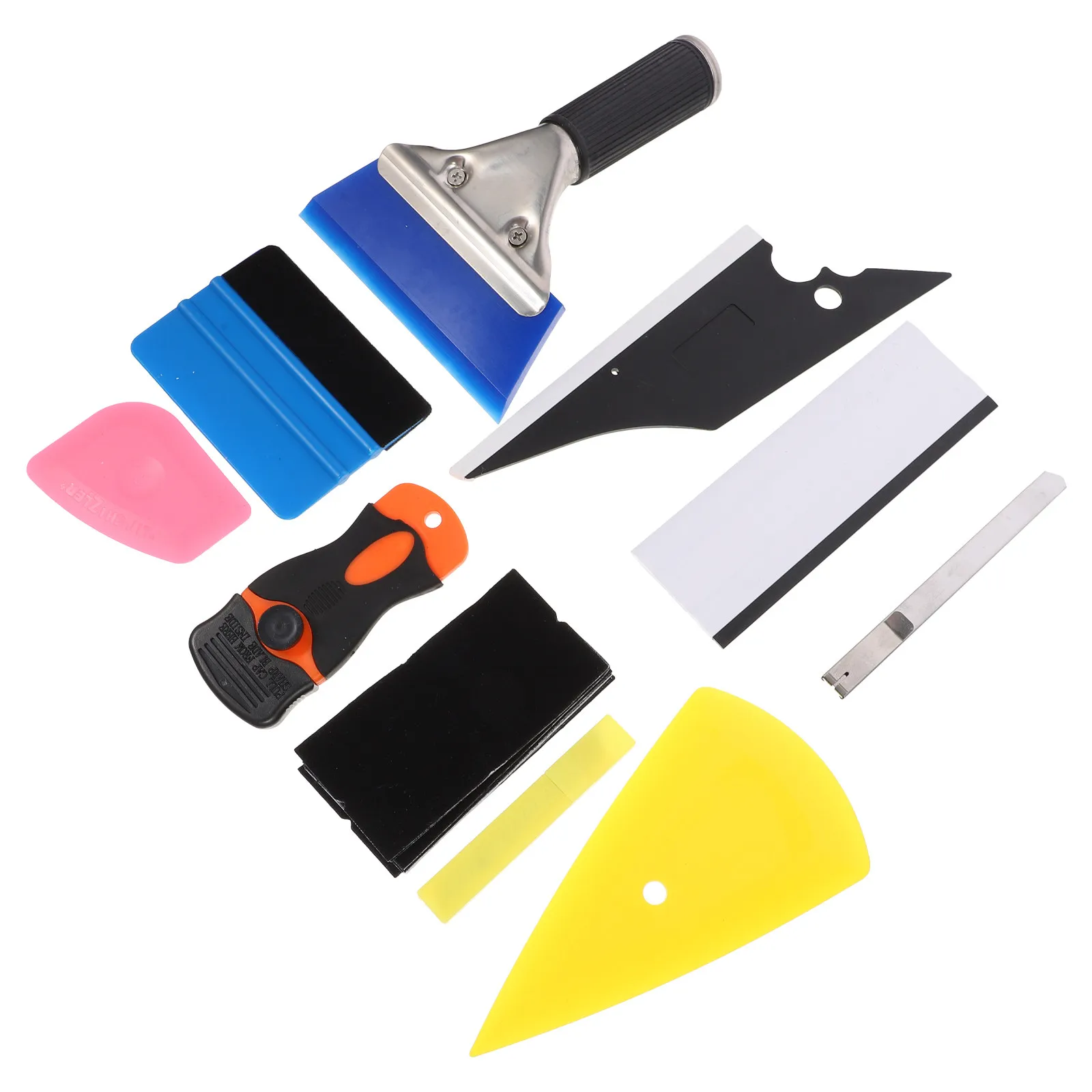 10Pcs Car Window Tint Kit Professional Vinyl Wrap Tools for Easy Fast Smooth Film Application on Auto Glass Decals