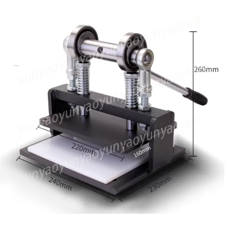 Hand Press Clicker Machine, Manual Cutting Press for Leather Fabric, Die Cutting Tool Black