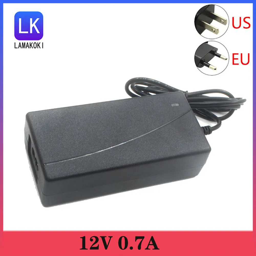 DC 12V 0.7A Power Adapter Switching Power Supply Liquid Crystal Display Stabilized Power Cord Transformer