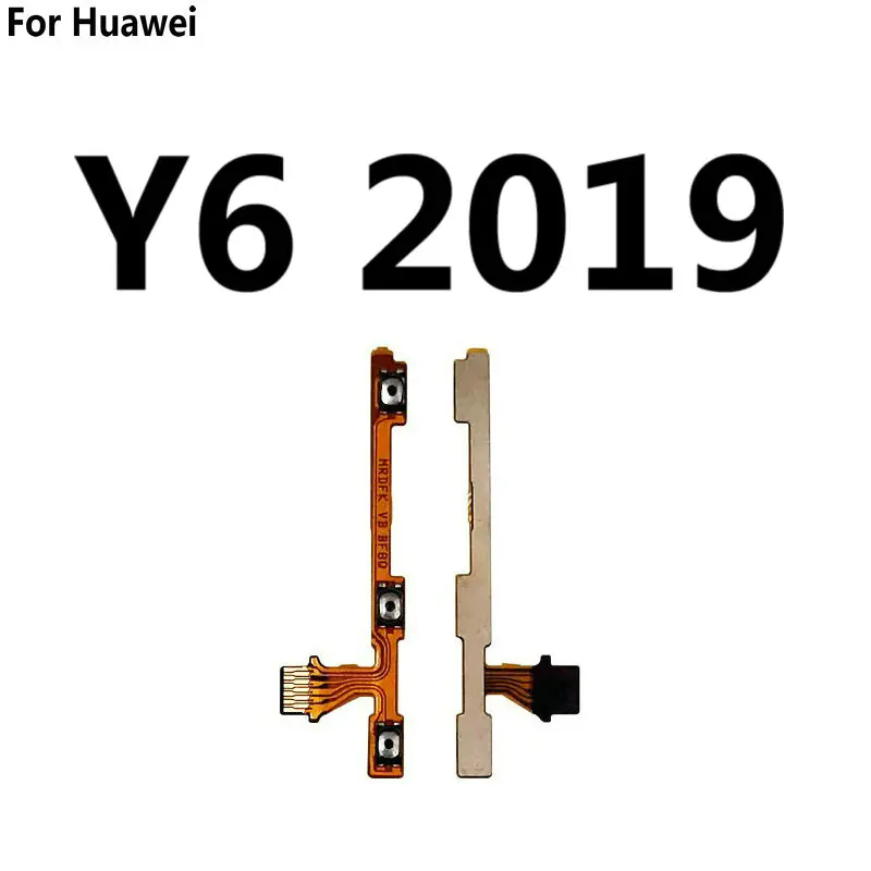 New Power On Off Volume Button Flex Cable For Huawei Y9 Y7 Y6 Pro Y5 Prime 2019 2018 2017 Repair Parts