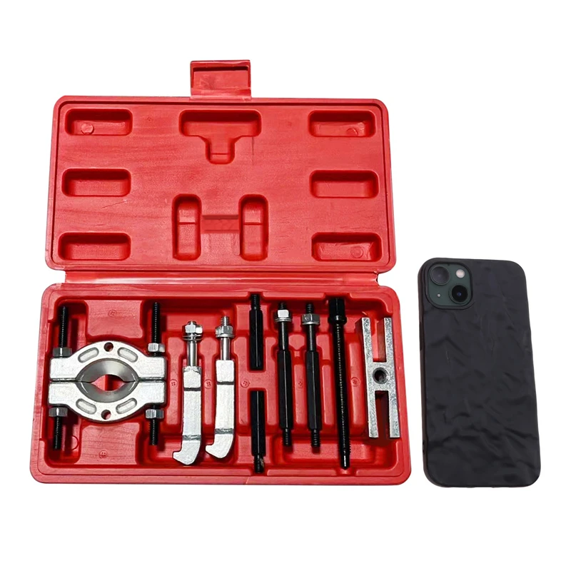 9Pcs/Set Transmission Bearing Retriever Car Repair Tool Portable Separator Puller Kit High Strength Metal Bearing Extractor