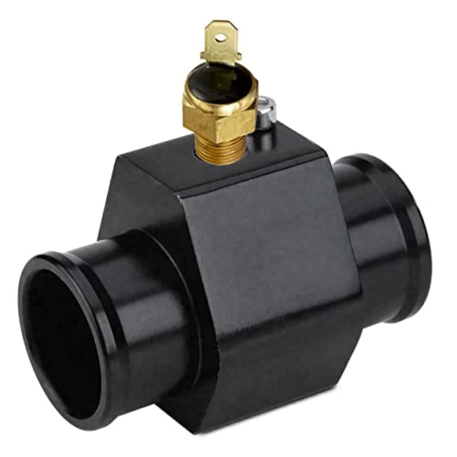 

Automotive Engine Radiator in-Line Hose Fitting Adapter Water Temperature Thermostat Sensor Electric Fan Switch Kit