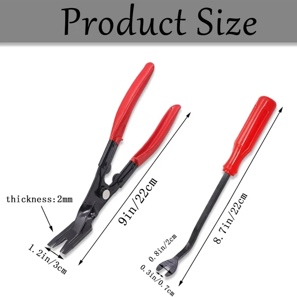 Car Headlight Repair Installation Pliers Metal Car Door Clip Panel Trim Removal Tool Professional Interior Modification Remover