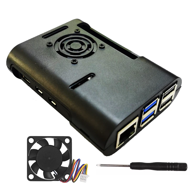 

Raspberry Pi 5th generation ABS injection molded shell box 4-pin cooling fan JST PWM speed control active cooling cooler