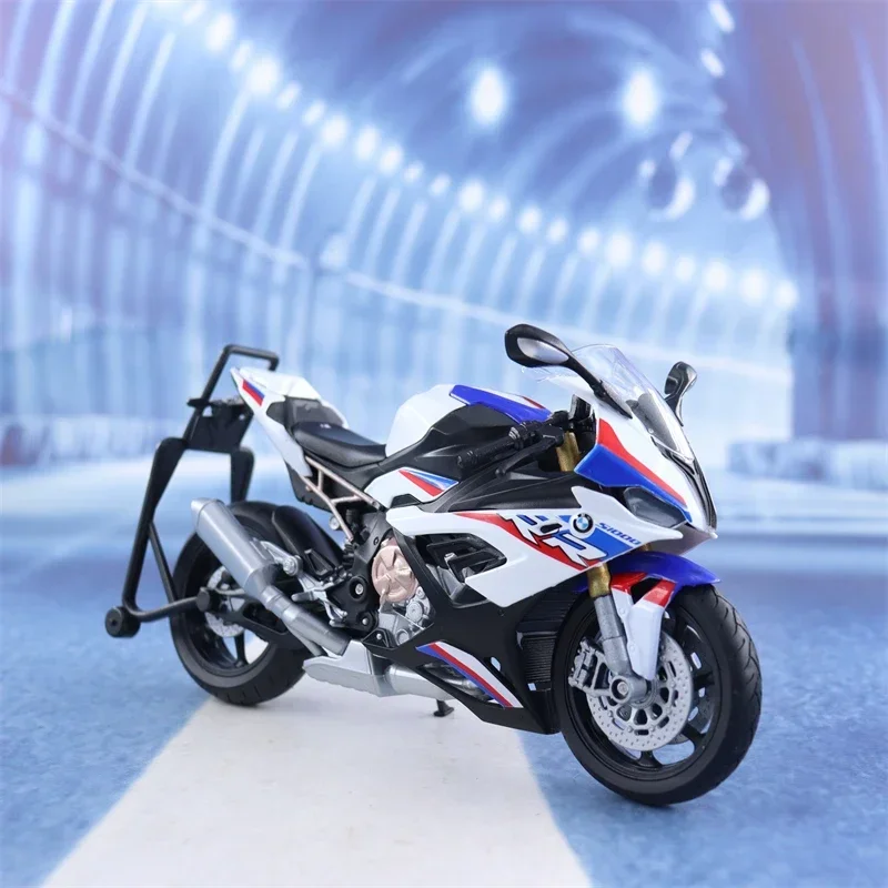 WELLY 1:12 2021 BMW S1000 RR Motorcycle High Simulation Alloy Model Adult Collection Decoration Gifts Toys for Boys B731