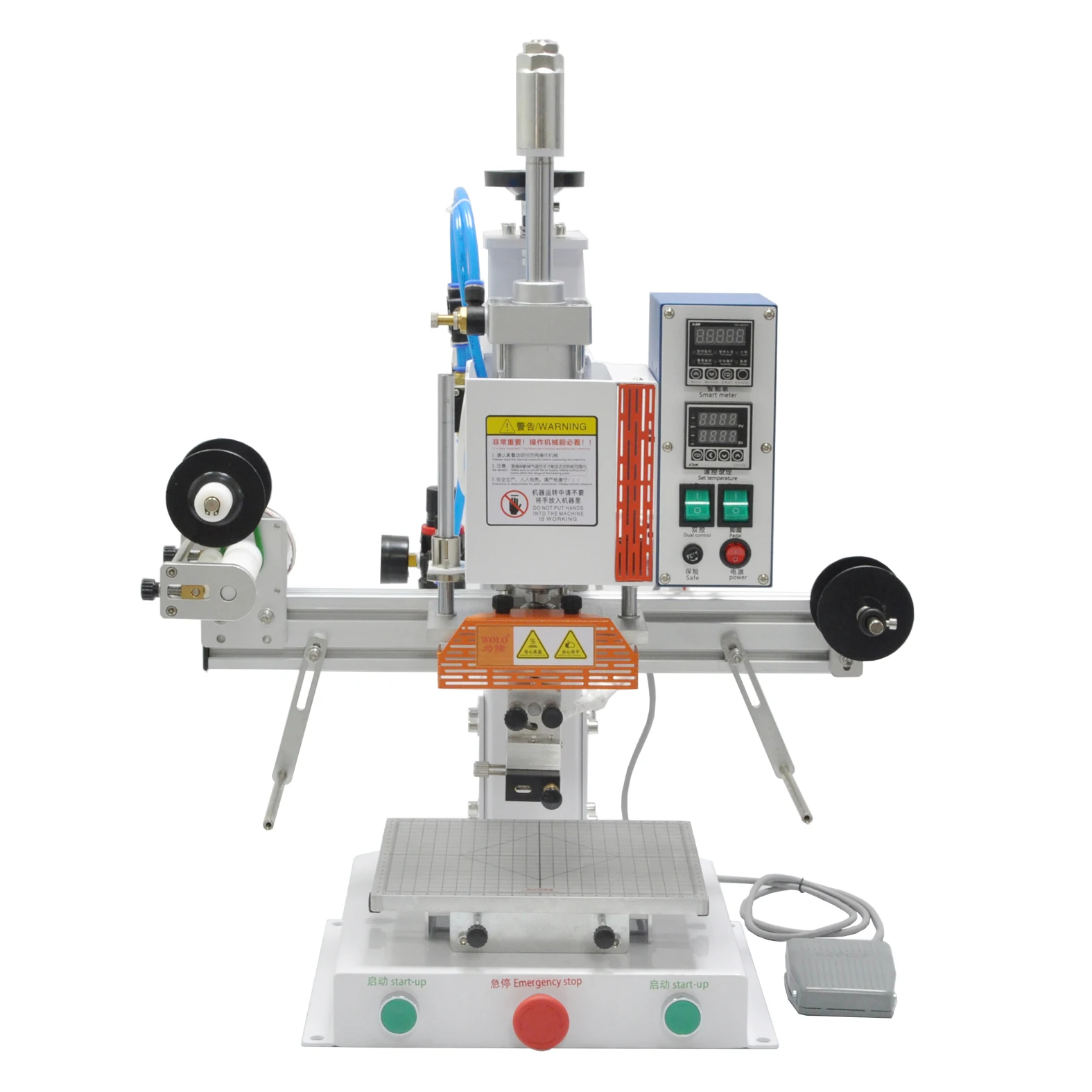 

Automatic Hot Foil Stamping Machine Embossing Manual Leather Paper Wood Machine Heat Press Machine Letters for Invitation Card