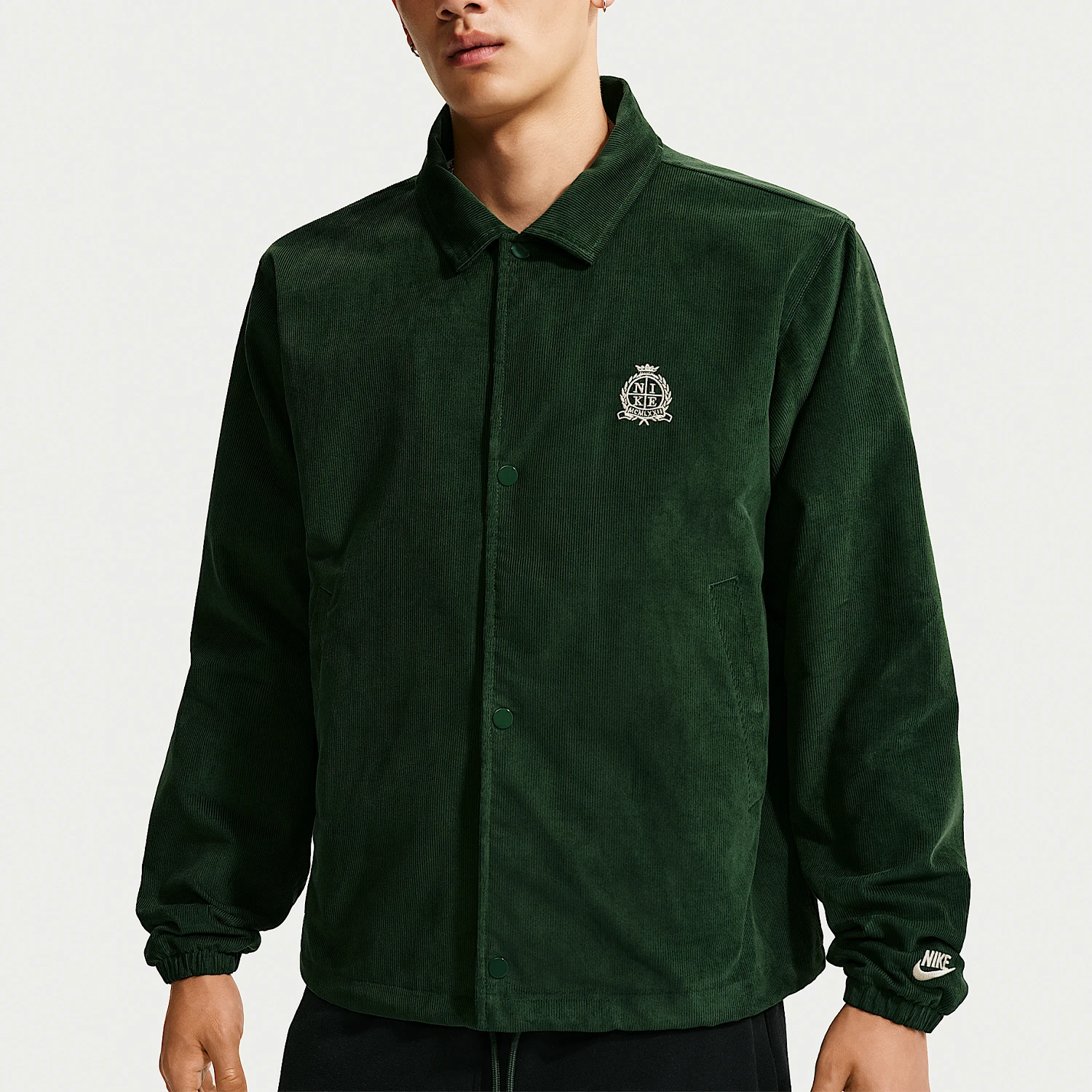 Nike genuine men's logo embroidered zipper sports fashion jacket IQ7655-323
