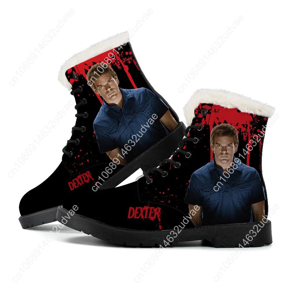 

Dexter Plush Boots Show Morgan Mens Womens Teenager Shoes Casual Boot Outdoor Light High Quality Print on Demand Customize Shoes