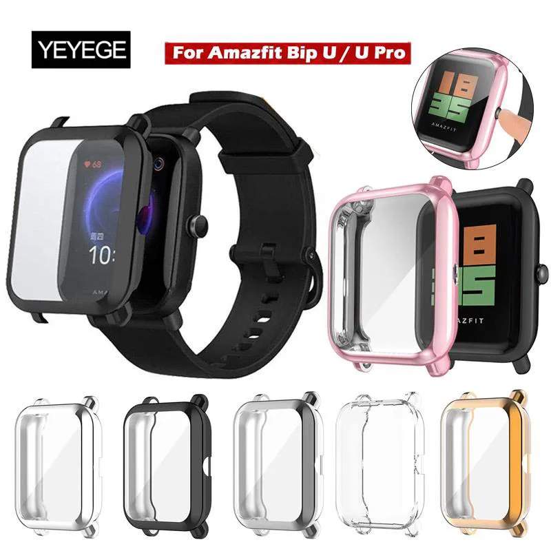 TPU Watch Case For Amazfit Bip/GTS 2Mini Screen Protector Cover For Amazfit Bip U Pro Bip S lite Pop pro Case Watch Screen Shell