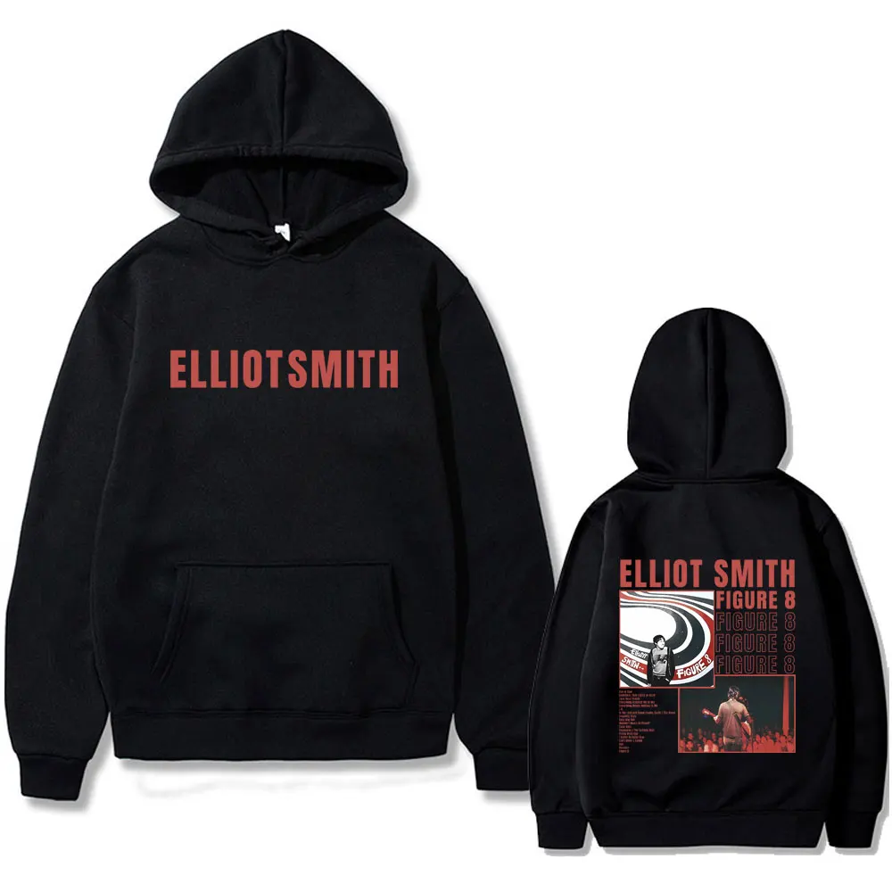 

Limited Elliott Smith Figure 8 Graphic Hoodie Male Fashion Oversized Hooded Sweatshirt Men Women Retro Casual Fleece Pullover