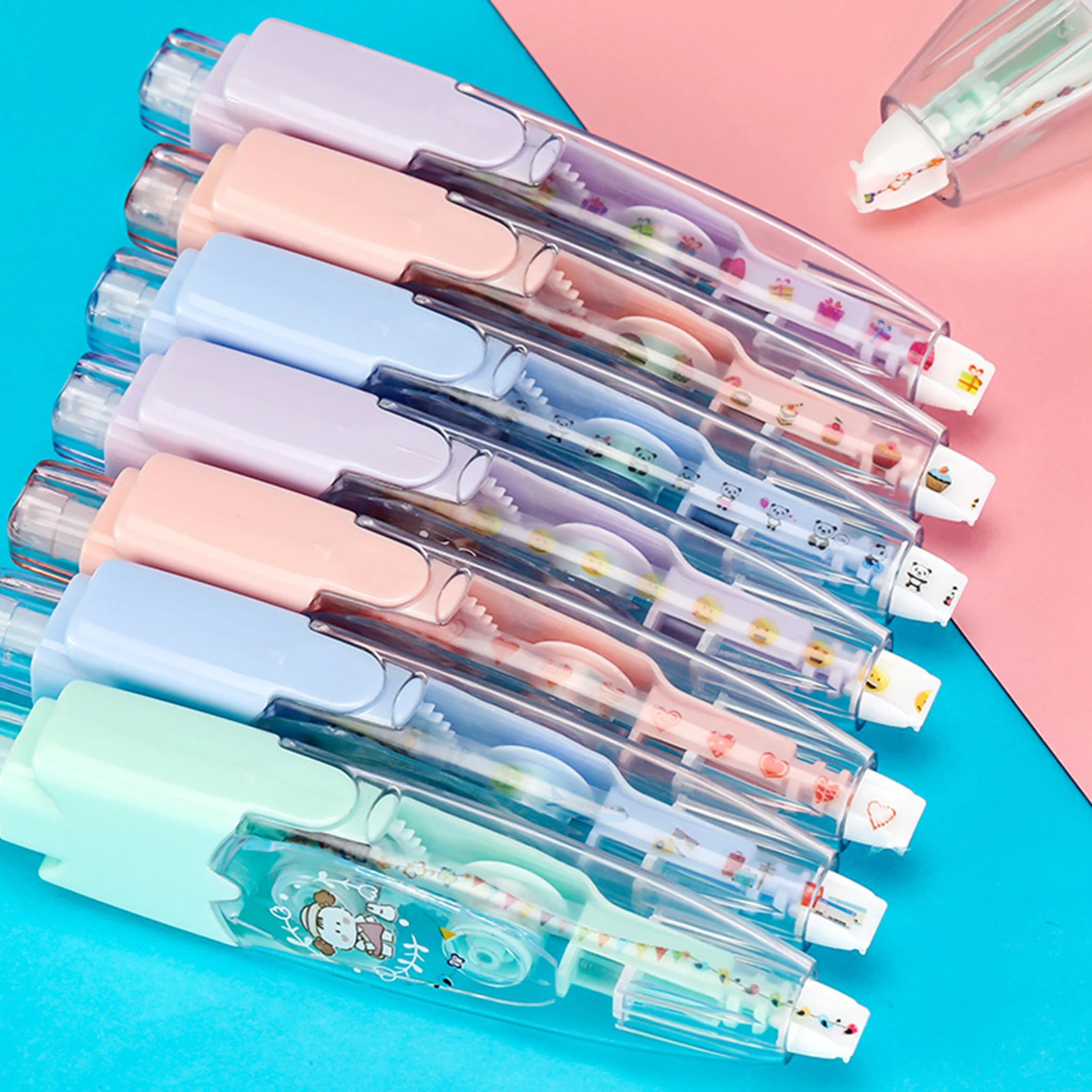 

Милая мультяшная корректирующая лента, милая кавайная корректирующая лента с рисунком животных для девочек, студенческая DIY Decro, скрапбук, журнал