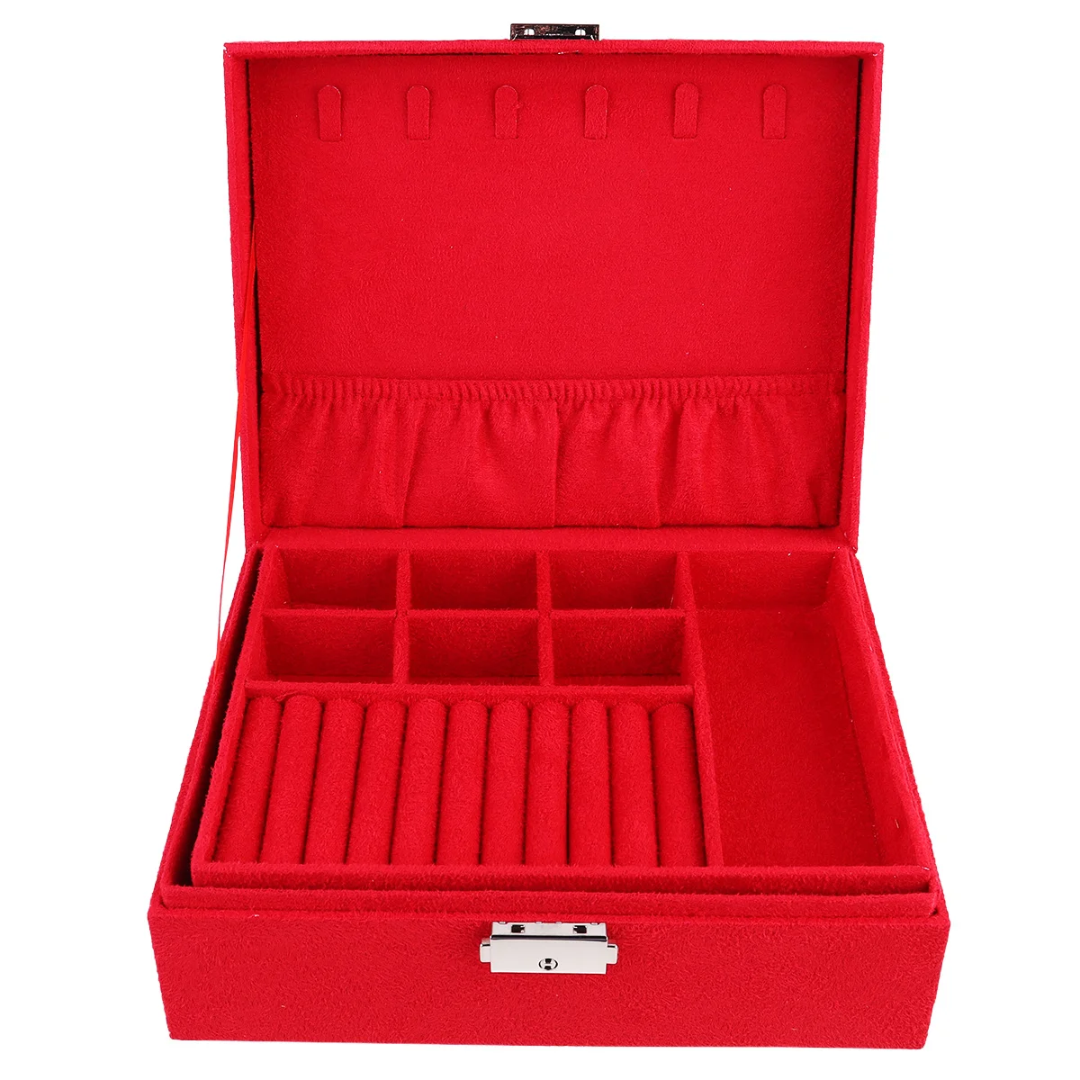 Jewelry Storage Box Portable Case For Necklace Rings Earrings Keys Buckle Dustproof Organizer Container Jewelry Packing