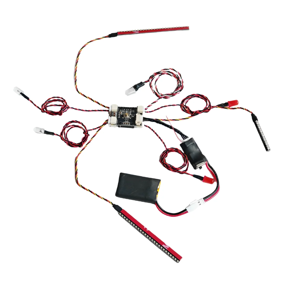 

Drift Wireless Multi-Function Linkage Light Group 1/10 RC Car Linkage A-Pillar Tail Pipe Light Simulation Car Light