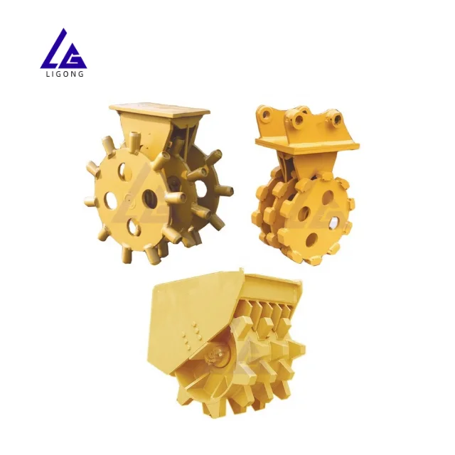 

CE Excavator compaction wheel for 1-10ton excavator compactor 35-55mm pins