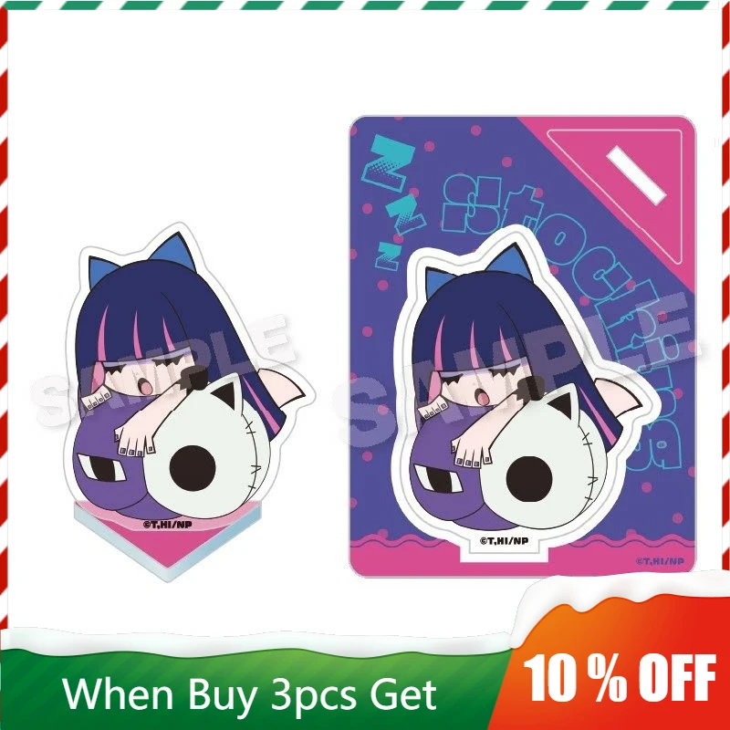 

Anime Peripherals Panty Anarchy Figure Acrylic Stand Stocking Anarchy Figurine Pin Scanty Decoration Collection Toys Gifts