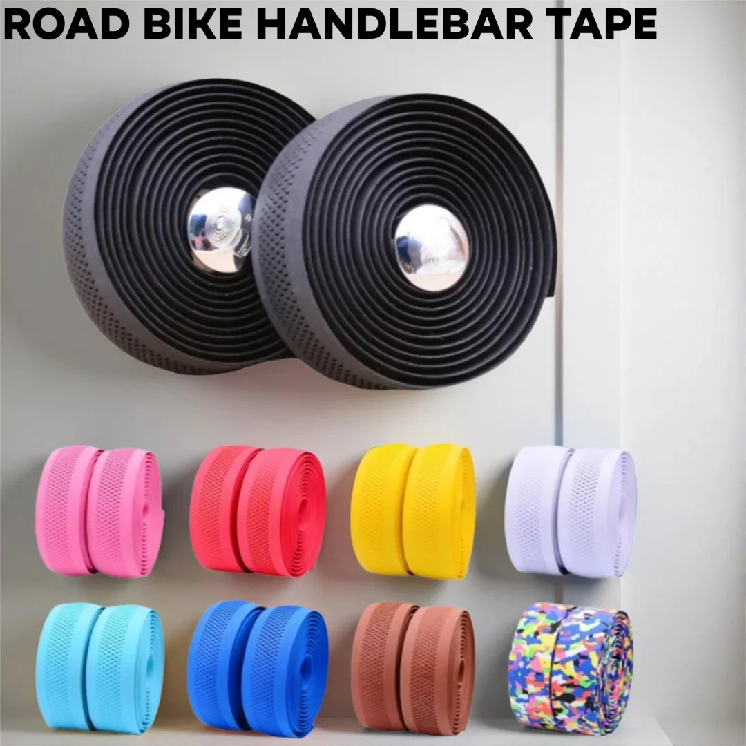 Fahrrad-Lenkerband mit Netzdesign, Rutschfest, Wasserdicht, Weiches EVA-Schaumstoffband, 9 Farben zur Auswahl, Lenkerband für Rennräder