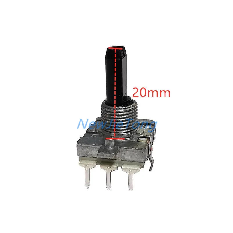 2pcs EC16 Rotary Encoder 24 Position Digital Rotary 3Pins Amplifier Volume Switch Induction Cooker Switch 20MM Half Shaft