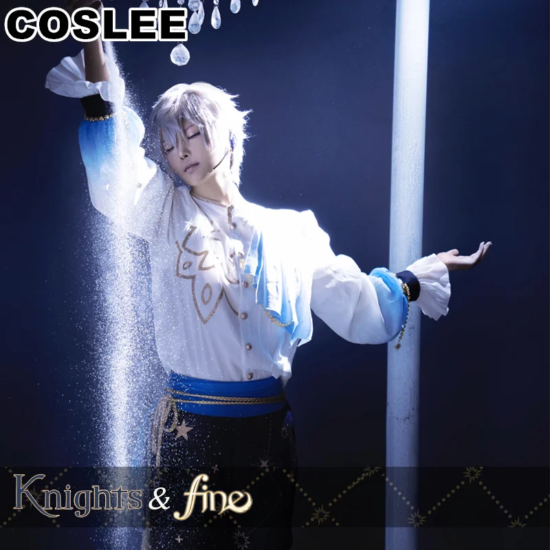 

COSLEE Ensemble Stars Fine Knights Cosplay Costume Starlight Parade Game Suit Handsome Uniform Halloween Party Role Play Outfit