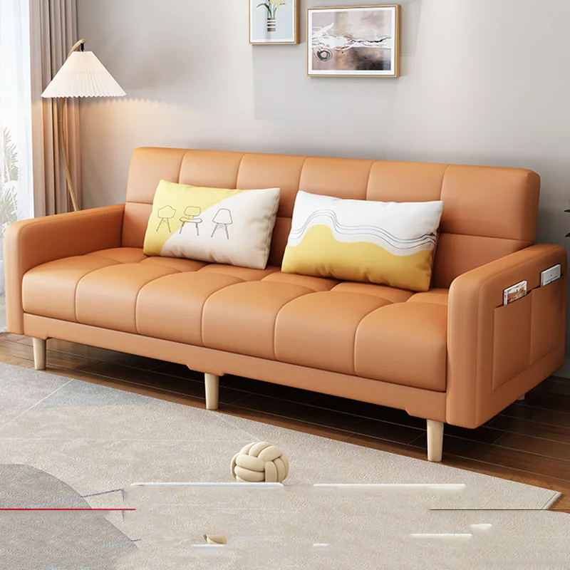 

Relax Apartment Folding Sofa Simple Small Girl High Back Sofa Lazy Designer Muebles Para Salas Modernos Living Room Furniture