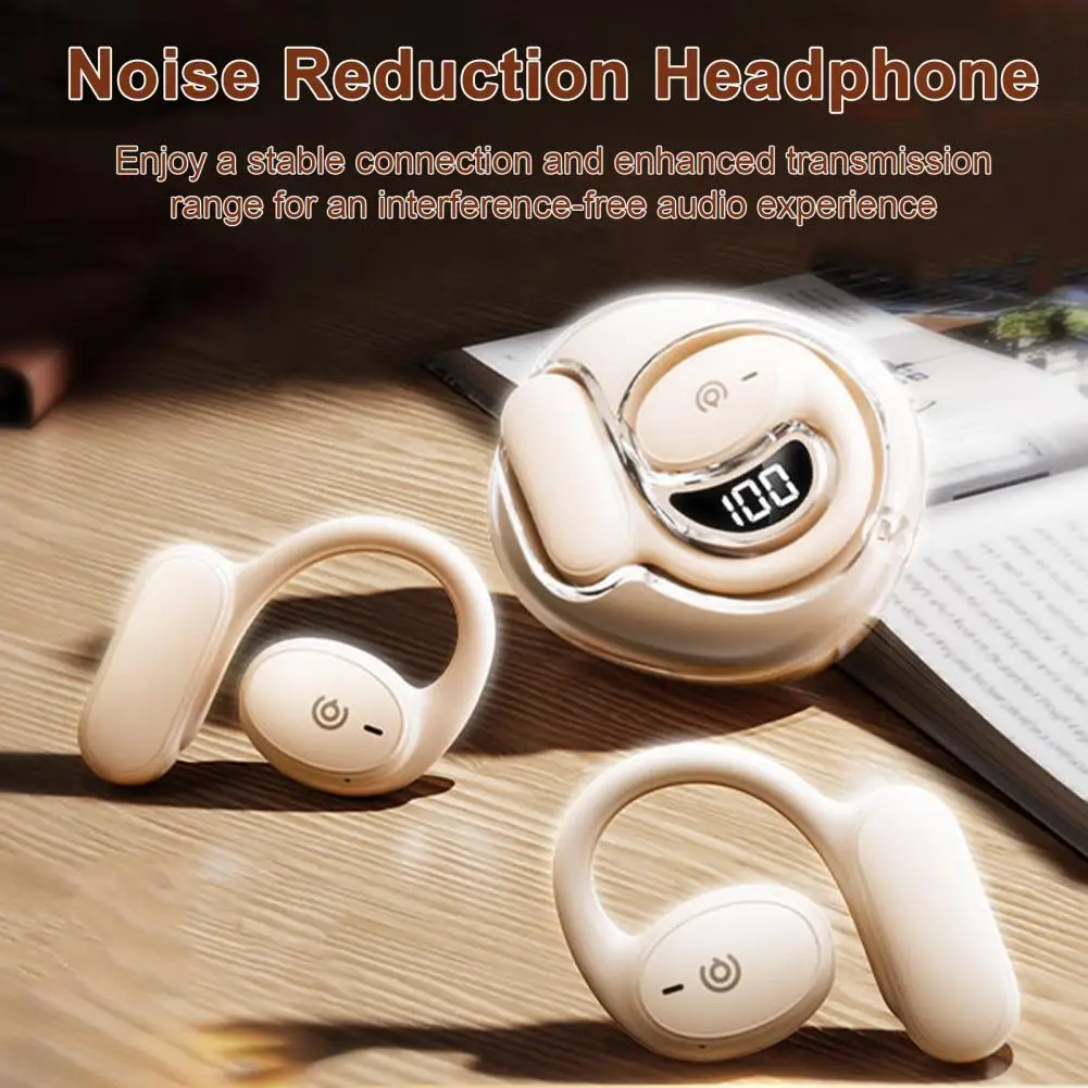 سماعات أذن بلوتوث لاسلكية عالية الجودة مع توصيل سريع ومستقر وتقنية تقليل الضوضاء للموسيقى