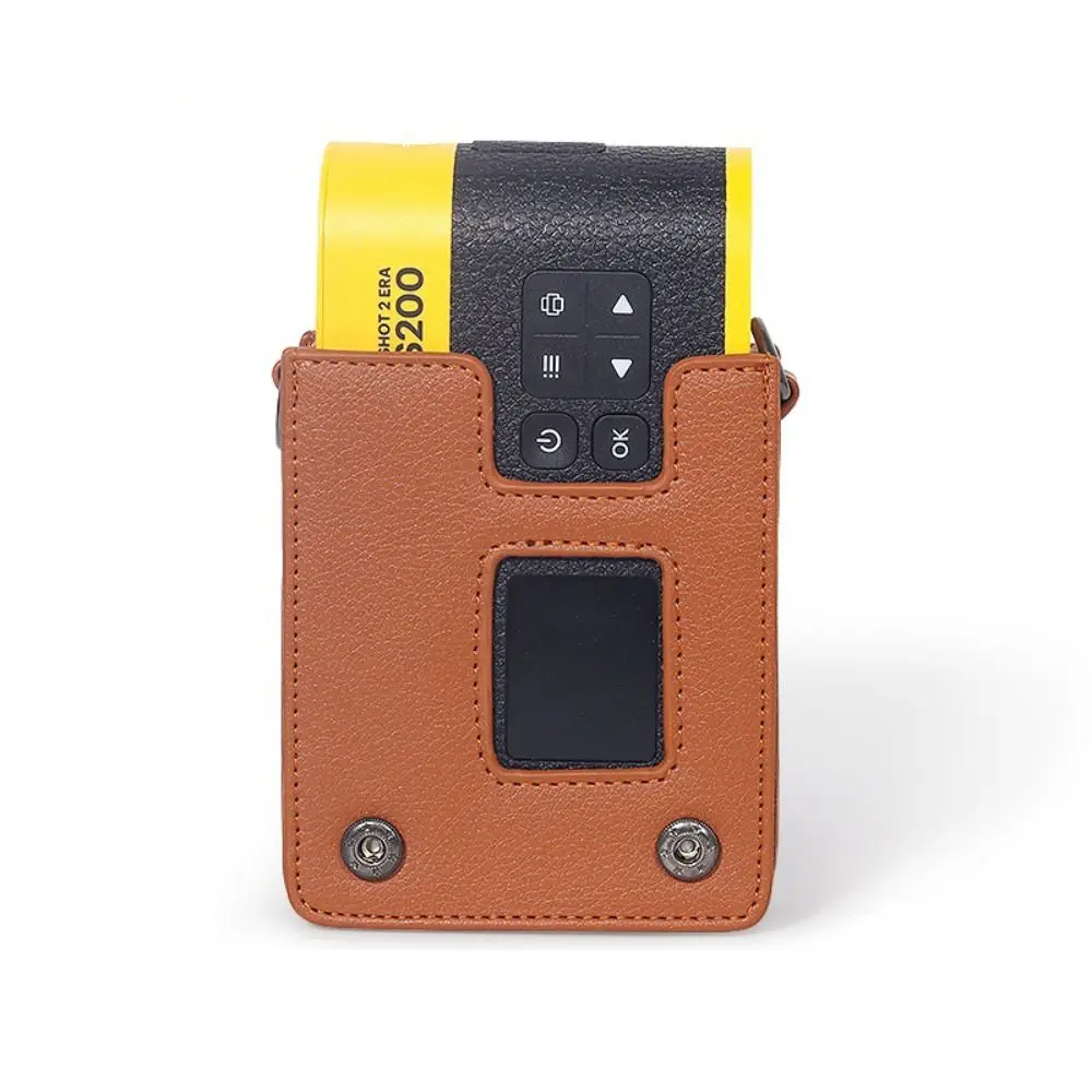 with Shoulder Strap Instant Camera Case PU Leather Shockproof Storage Bag Anti Scratch for Kodak Mini Shot 2 Era MS200