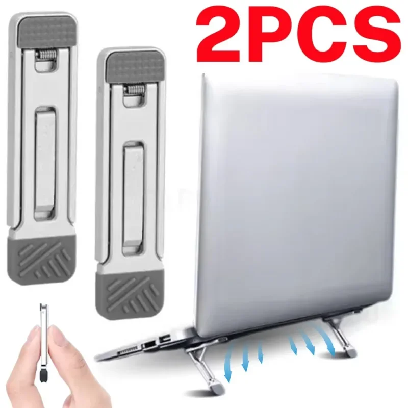 

Portable Laptop Stand Aluminum Alloy Mini Folding Holder 3 Height Adjustment Notebook Bracket Accessories for Macbook Cell Phone