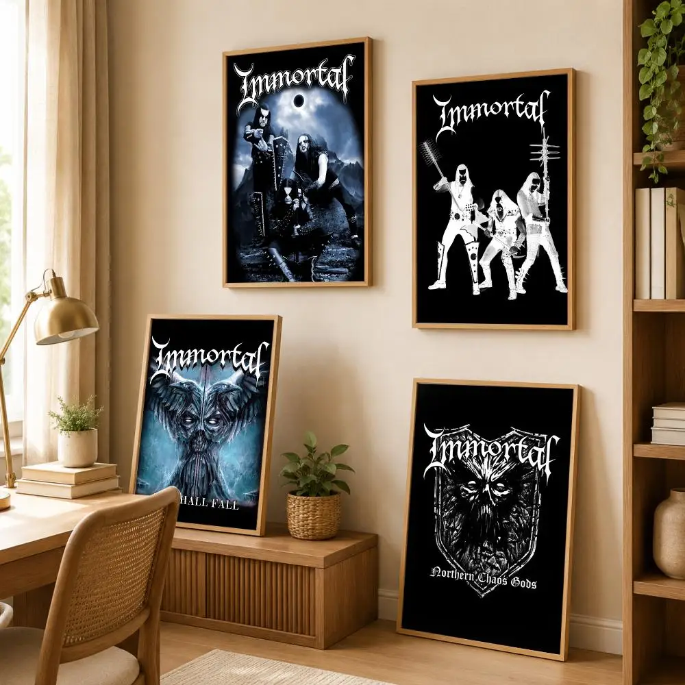 I-IMMORTAL-N-Northern C-Chaos Gods Poster Wall Stickers HD Painting Self Adhesive Wall Decals for Bedroom Living Room Home Decor