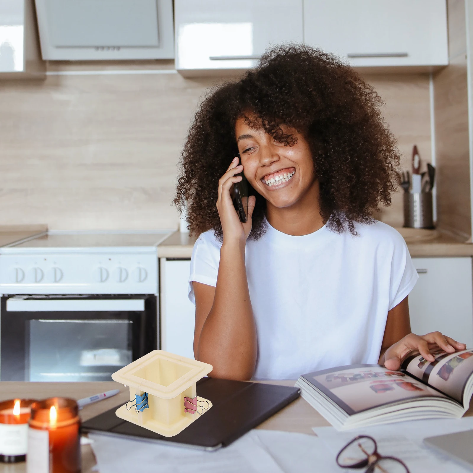 

1Set Plastic Adjustable Mold Housing Frame for Silicone Soap Resin Craft Making DIY Supplies Mold Frame