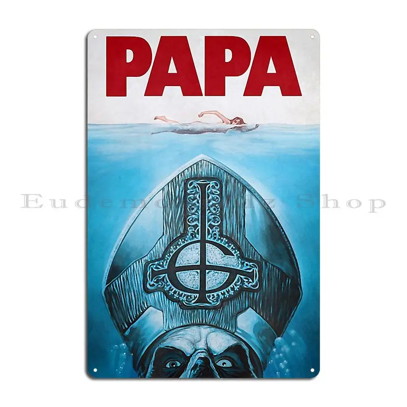 Gh%C3%B3st Papa Metal Plaque Poster Designer Pub Wall Custom Club Wall Decor Tin Sign Poster