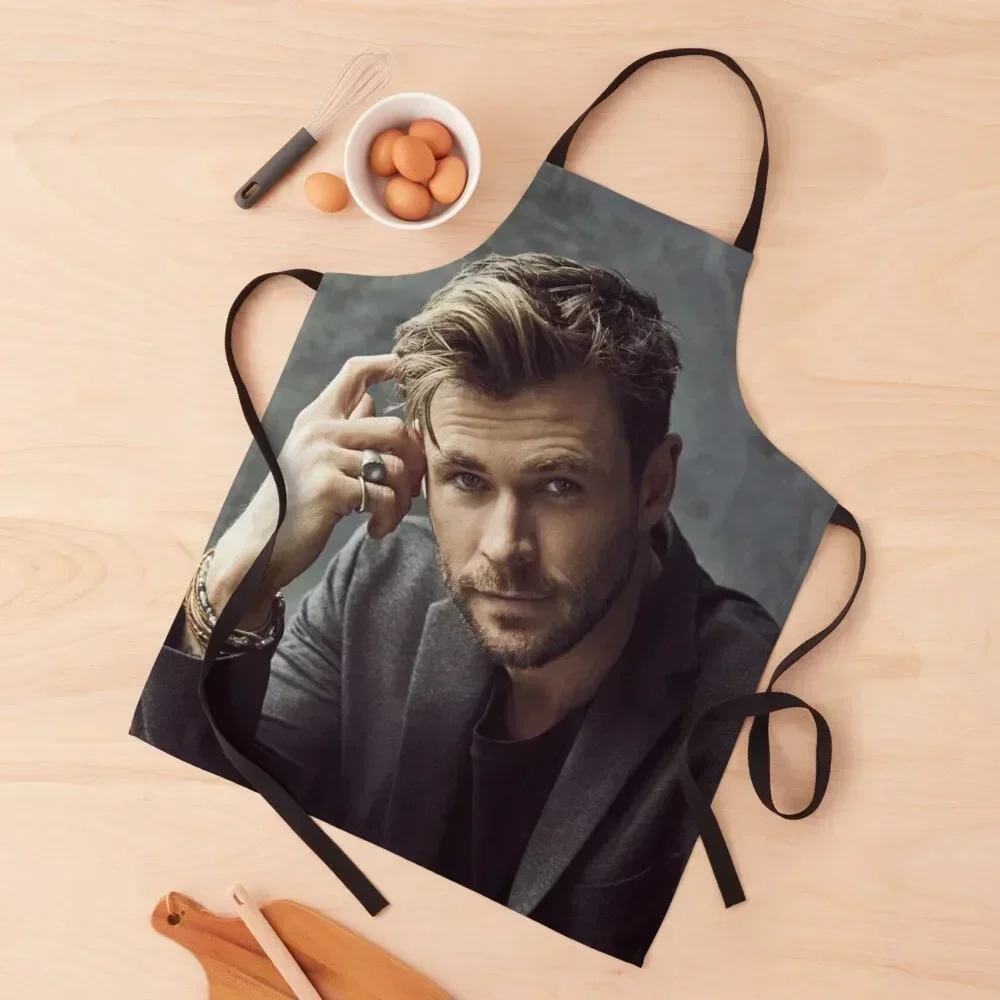 

chris hemsworth Apron For Hairdresser For Kitchen Women For Cosmetologist Waterproof Apron