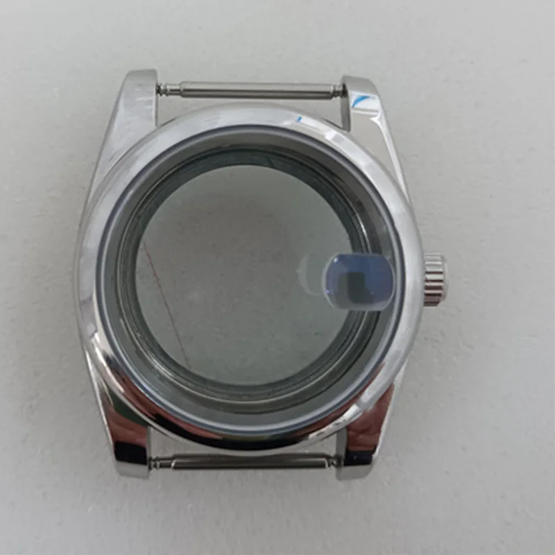 

Free Shipping Watch Parts Sapphire Glass Stainless Steel Silver Case 36MM Oyster Fit NH35 36 4R Movement