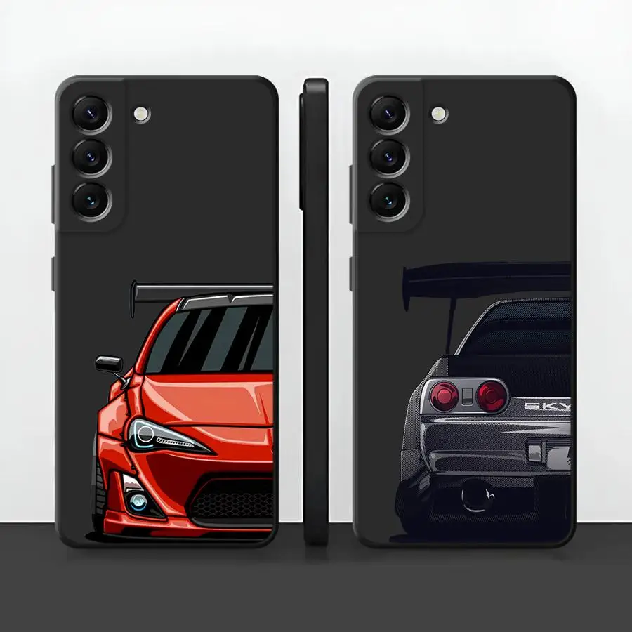 Coque de téléphone de voiture japonaise JDM Drift, pour Samsung Galaxy A10 A20 A50 A15 A16 A70 A02 A03 A04 A05 A06 s e A30 Core A12 A13 A14