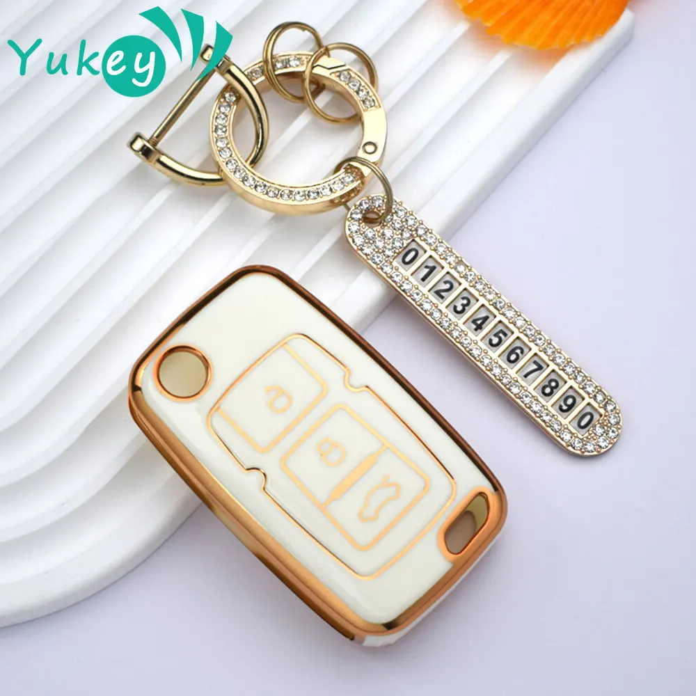 For Geely Emgrand Ec7 EU 7 EU7 Gc5 Gc6 Ec8 Ec718 Ec715 3 Buttons TPU Car Key Cover Case Keys Holder Fob Keychain Protector