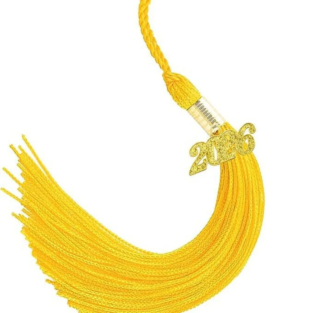 Polyester Alloy Academic Tassel Hanging Pure Color DIY Crafts Graduation Cap Tassel 10 Colors 2026 Style Student Dress Up Tassel
