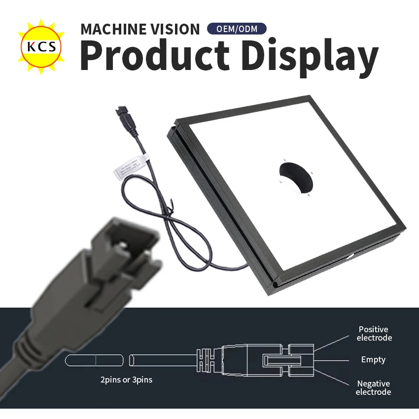 KCS Machine Vision LED Back Light With Holes Planar Light With Holes Flat light source Inspection LED Backlight Detection