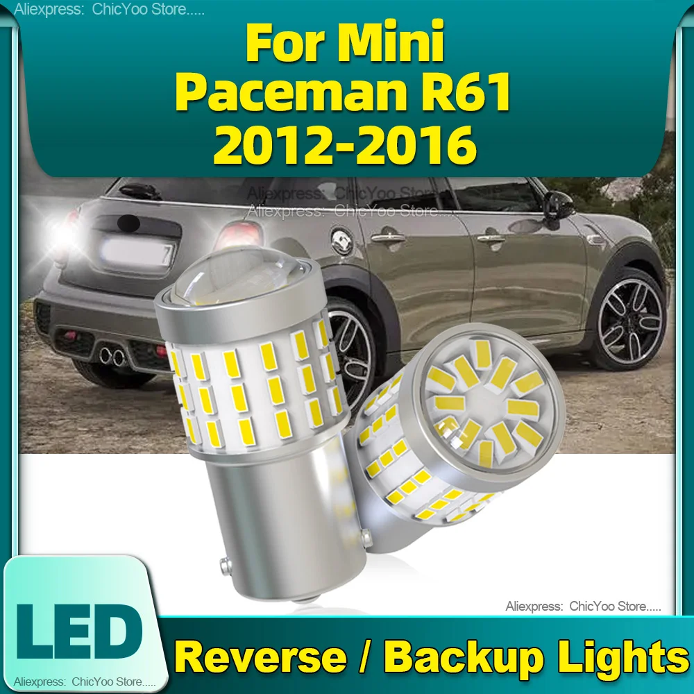 

2Pcs High Bright 3014SMD 1156 P21W BA15S LED Reverse Lights Backup Lamp 12V For Mini Paceman R61 2012 2013 2014 2015 2016