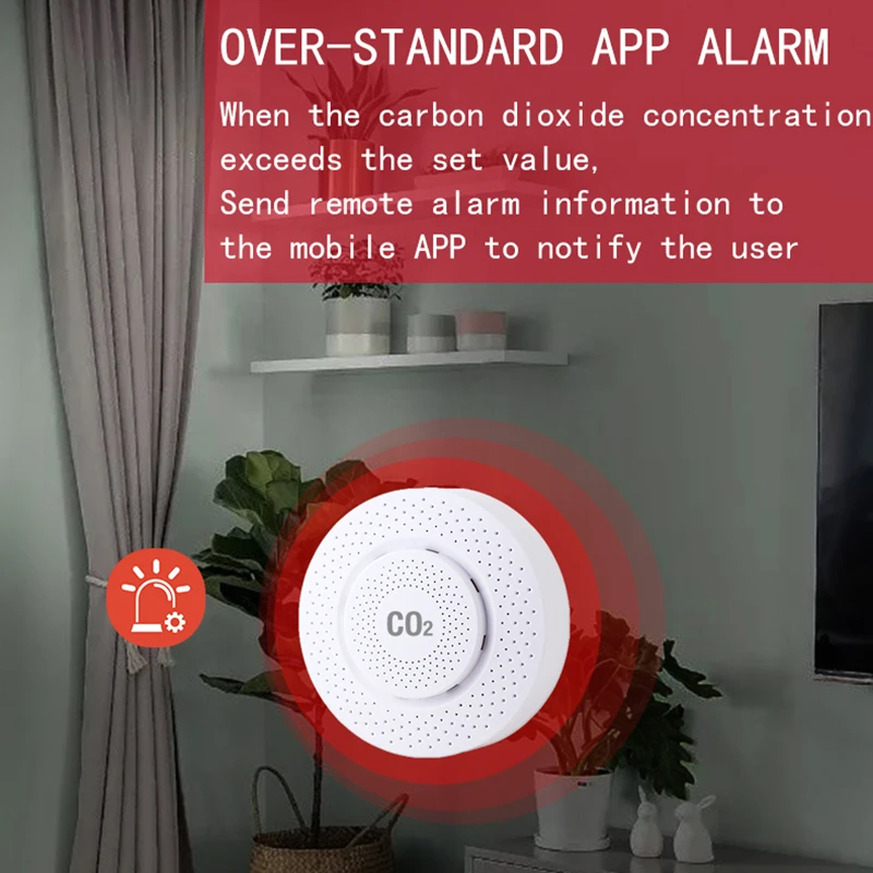 Imagem -04 - Tuya-sensor de Dióxido de Carbono Detector de Co2 Alarme Ndir Ligação de Casa Inteligente Sensor de ar Tuya Smart Life App