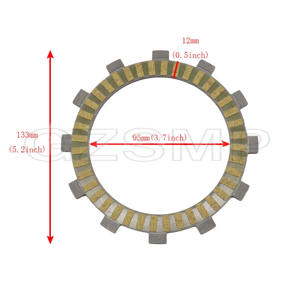 Fit for Kawasaki KLX250 KLX 250  8pcs Motorcycle Parts Paper Based Clutch Friction Disc Plate Kit