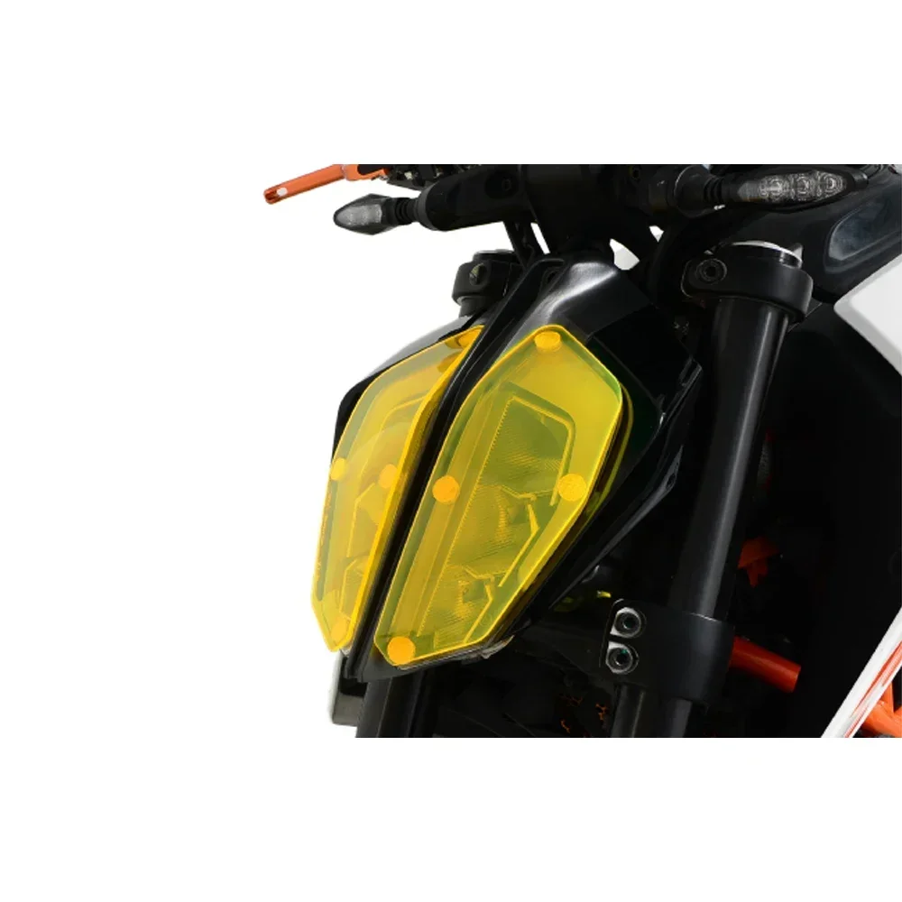 MOTO FOR KTM 390 790 Duke 2017 - 2018 Motorcycle Accessories Headlight Protection Guard Cover - Yellow