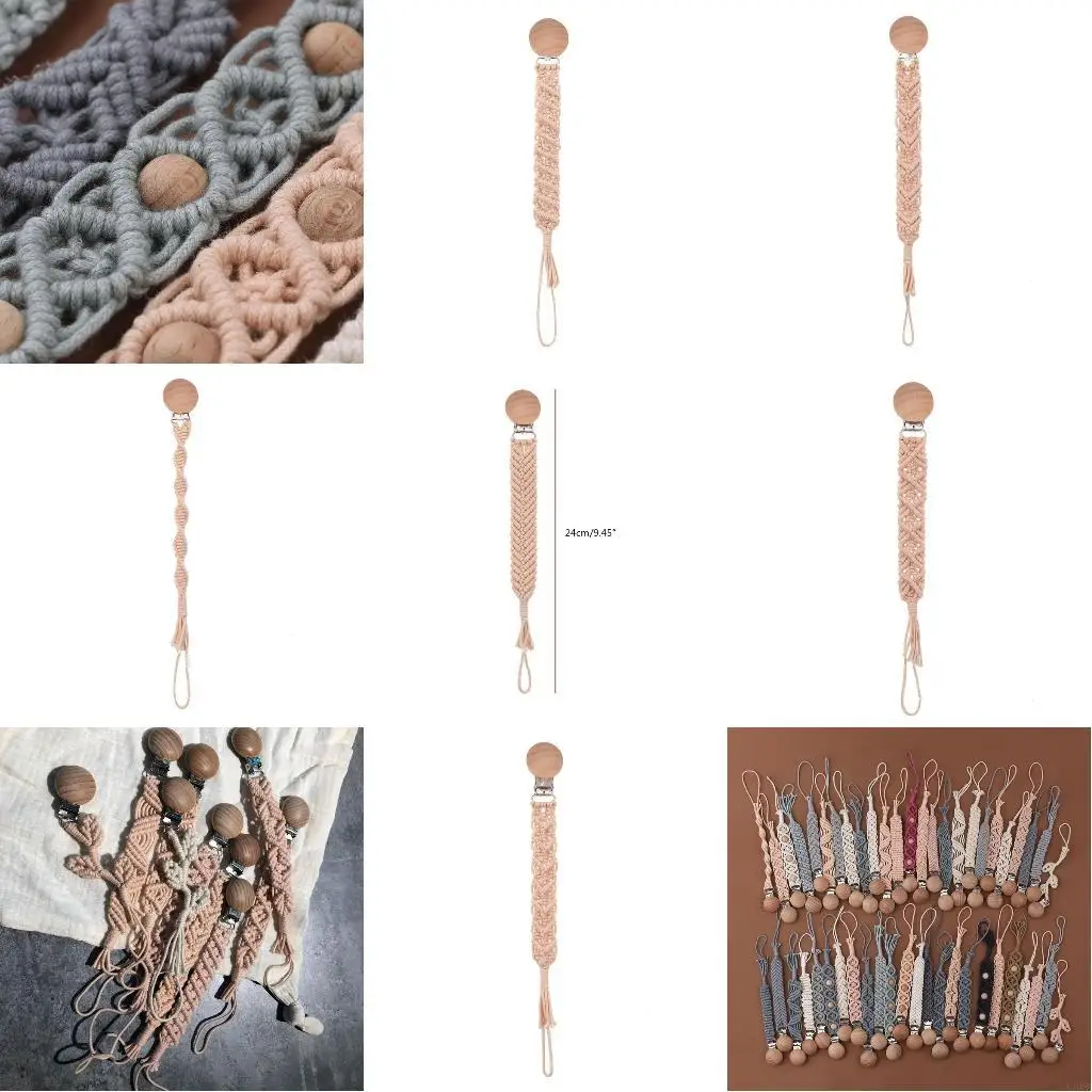 

Boho Baby Shower Gift Soother Knit Chain Bohemian for Baby Girls Boys L8RB