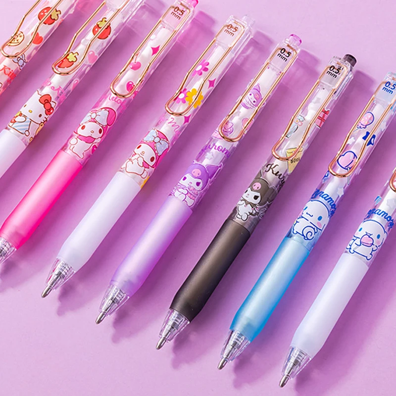 1pcs Sanrio Series Invisible Neutral Pen Cute Anime Secret With UV Light Student Kids Writing Elementary School Stationery