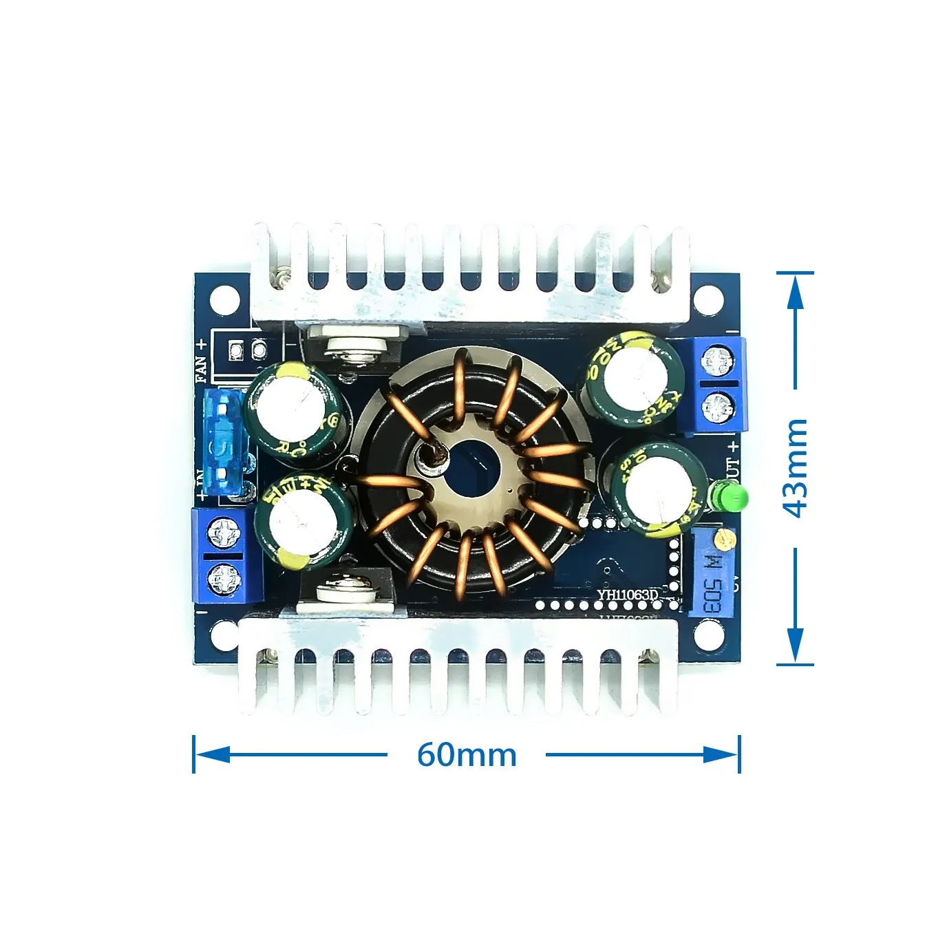 DC-DC boostmodule Mobiel voertuig notebookvermogen 8-32V 9-46V 150W hoog vermogen