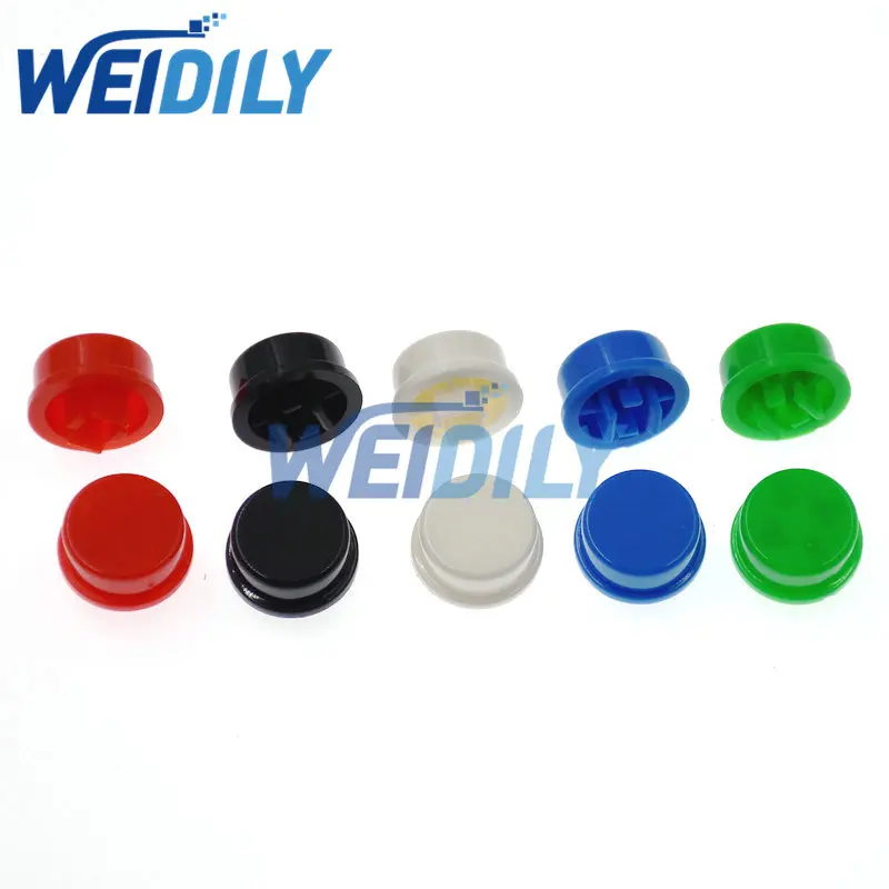 20PCS Round Tactile Button Caps For 12*12*7.3 mm Tact Switches 5 Colors Switch Cap Hat