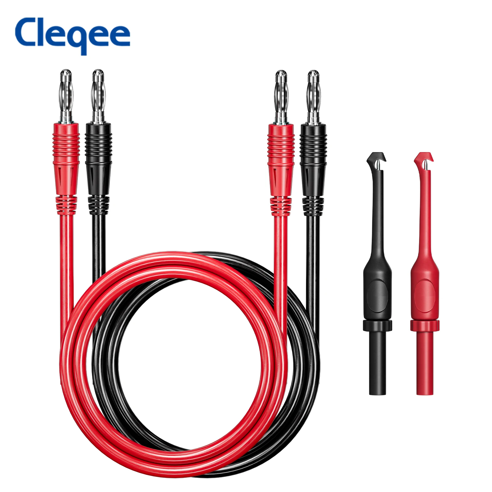 Cleqee CKT016 4-mm-Bananenstecker-Messleitungen mit Drahtdurchdringungssonden für die Kfz-Diagnose, elektrische Multimeter-Tests