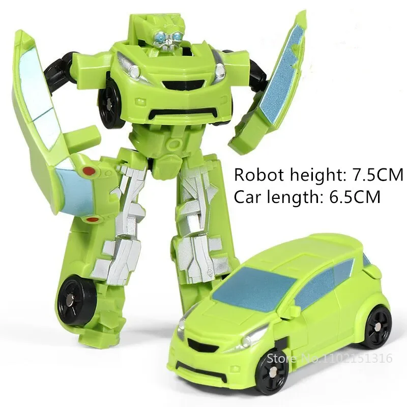 Mini Transformatie Robot Speelgoed Automodellen 2-in-1 Vervormde Auto Speelgoed Robots Kit Actiefiguren Kinderen Educatief Speelgoed Geschenken - afbeelding 1