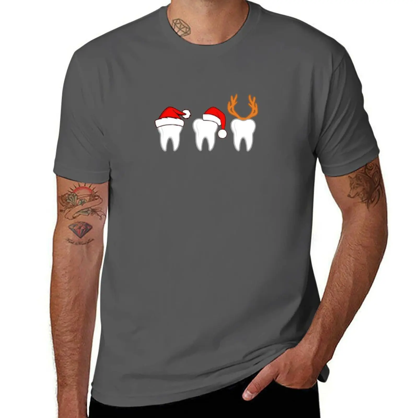 Christmas Teeth Dentist Gift T-Shirt anime t shirts oversize t-shirts man tees t shirts for men pack