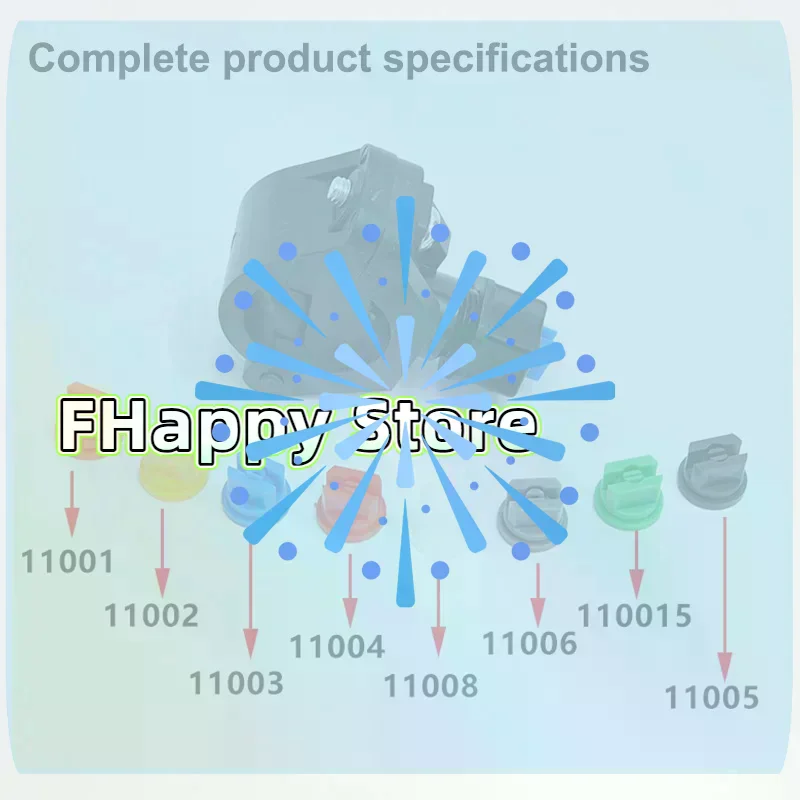 Plastic Quick Release 110 Degree Fan-shaped Nozzle Agricultural Irrigation Nozzle With Plastic Buckle Pipe Clamp Fixed Mounting