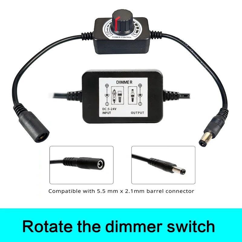 Eu CE certified rotary dimmer switch IP20 protection level Child safety lock knob Removable panel for 5-24V dimming systemcustom